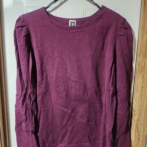 Purple Long Sleeve Top